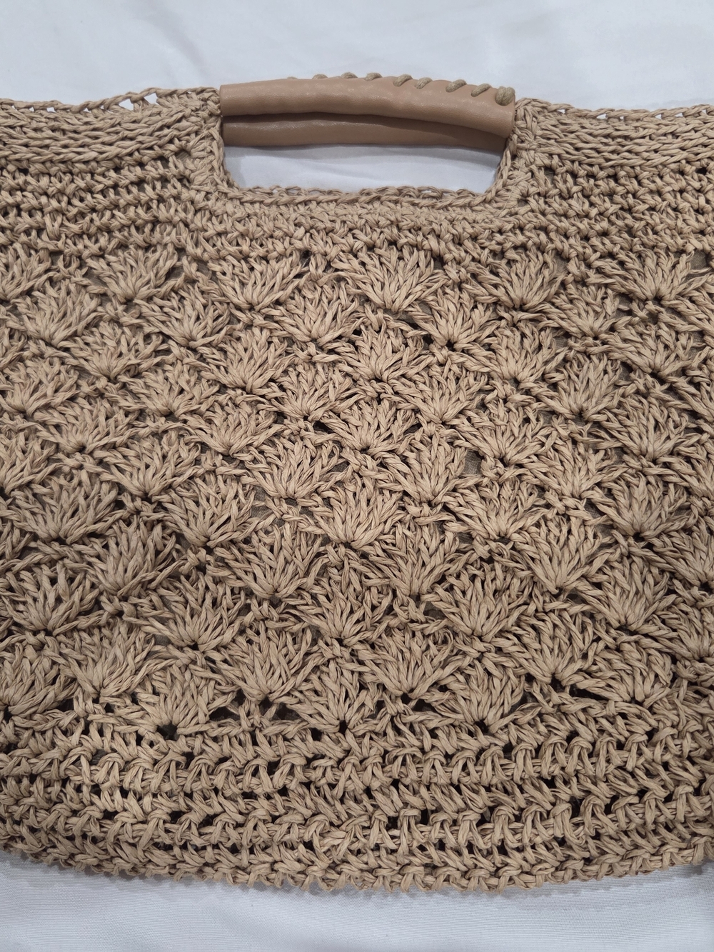 Banana Republic Woven Crochet Clutch in Beige Tan - Picture 4 of 5
